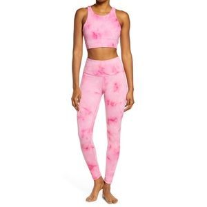 NORDSTROM ZELLA 2 PIECE PINK TIE DYE ACTIVE SET SIZE M